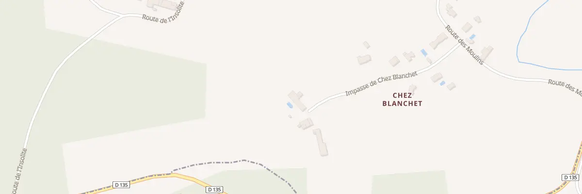 Plan du 14 Imp de Chez Blanchet à Yviers