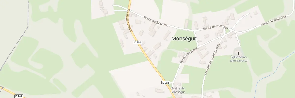 Plan du 5004 Rte Rd 202 à Monségur