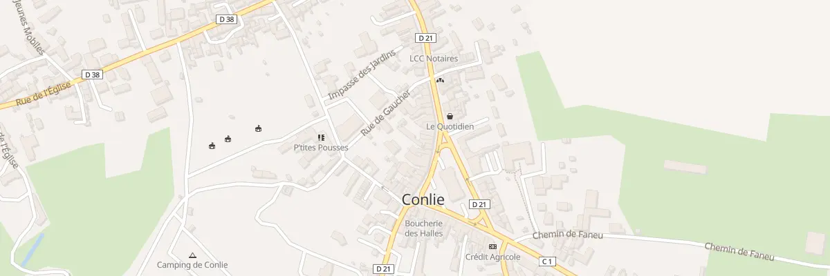 Plan du 49 Pl des Halles à Conlie