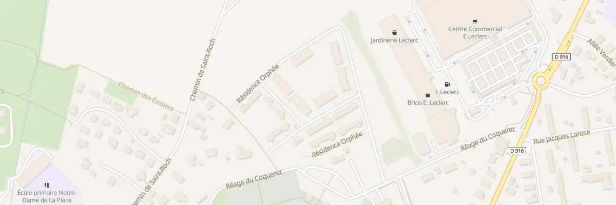 Plan du 6 Réage du Coqueret à Argentan