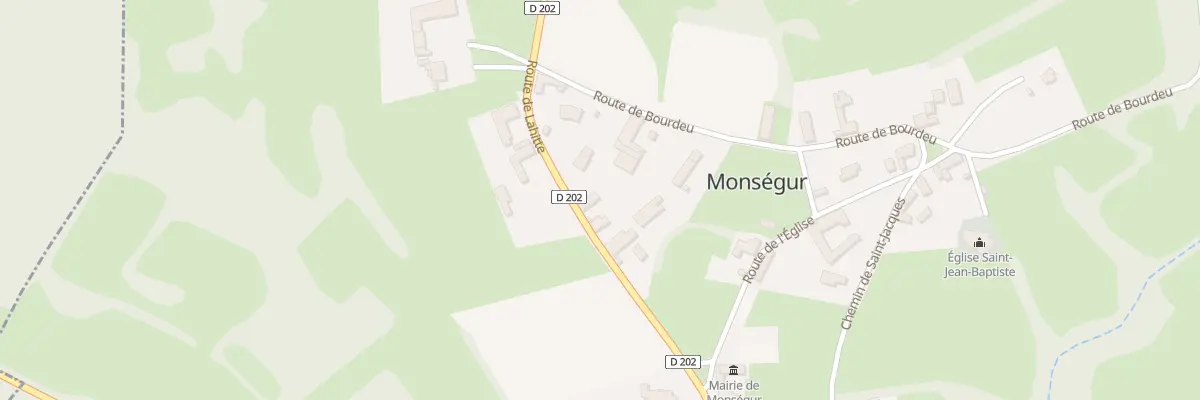 Plan du 9254 Rte de Lahitte à Monségur