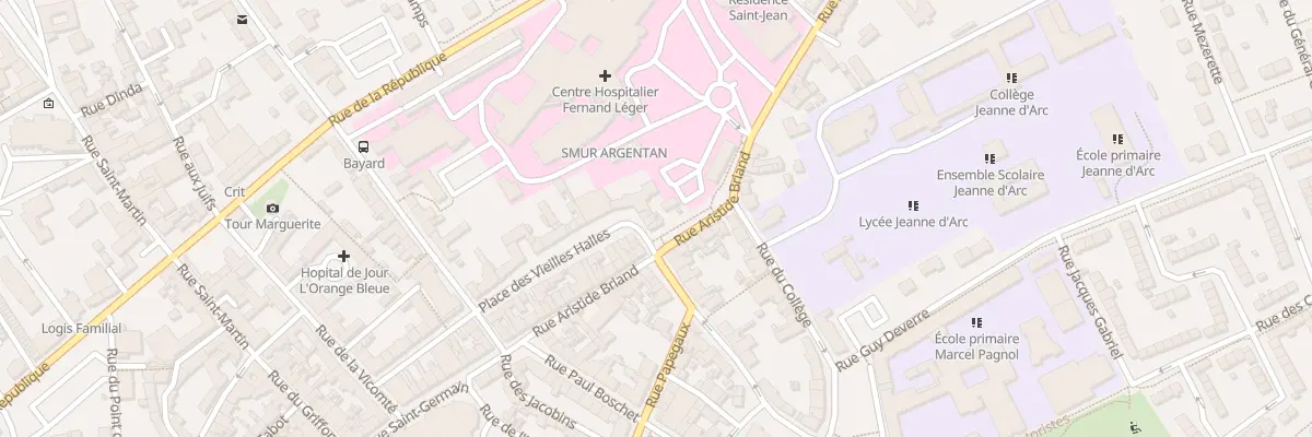 Plan du 27 Rue des Vieilles Halles à Argentan