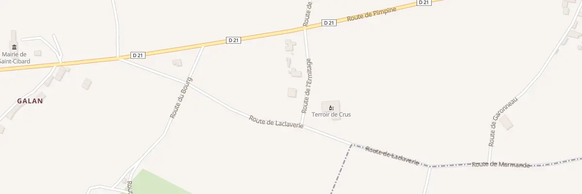 Plan du 2 Au Bas de Puyfromage à Saint-Cibard