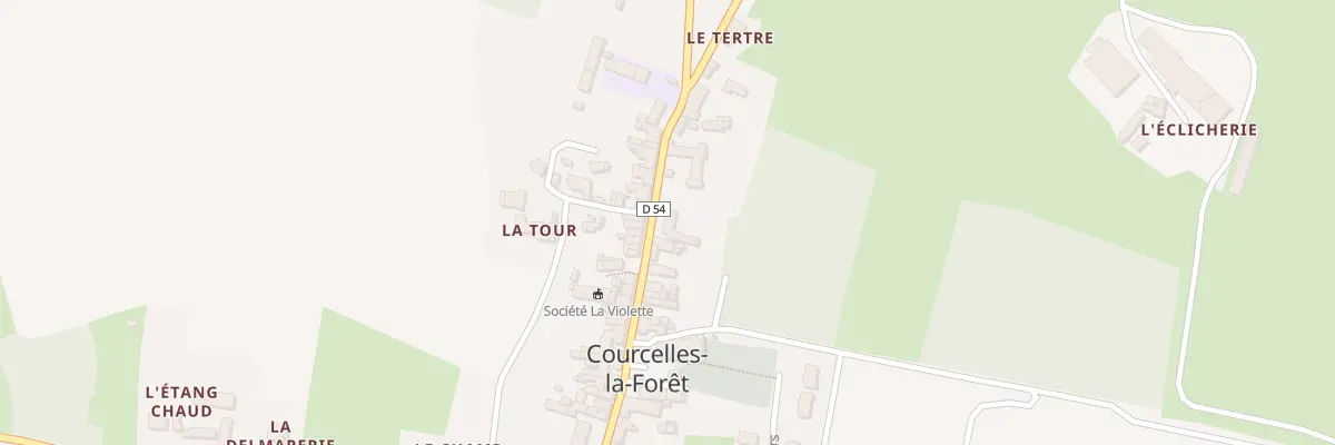 Plan du 26 Rue du Bourg Fleuri à Courcelles-la-Forêt