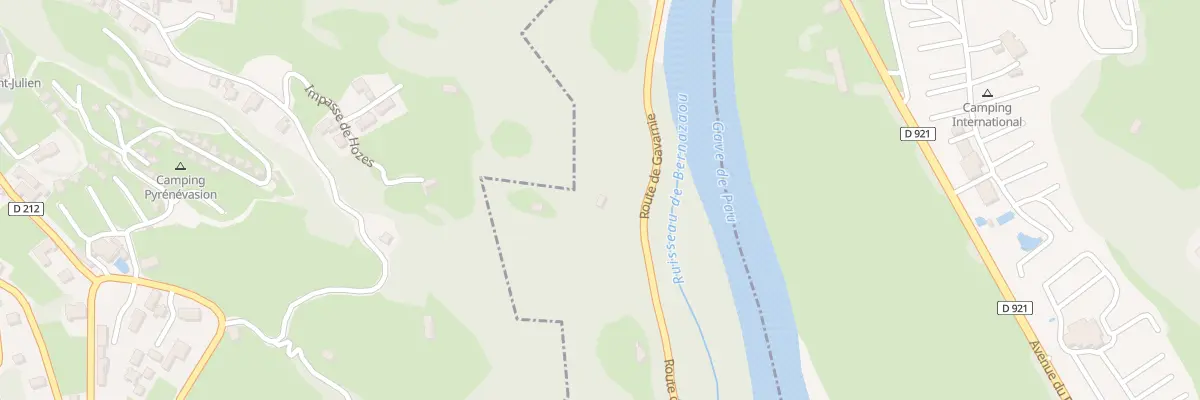 Plan du 4 Rte de Gavarnie à Sassis