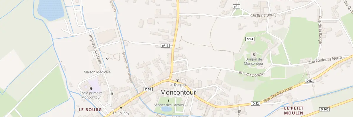 Plan du 4 Rue Porte aux Dames à Moncontour
