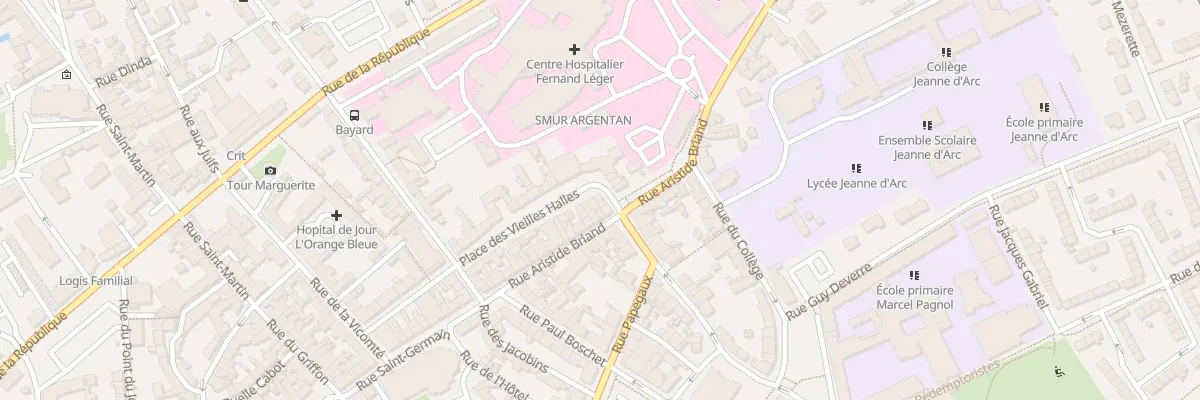 Plan du 26 Rue des Vieilles Halles à Argentan