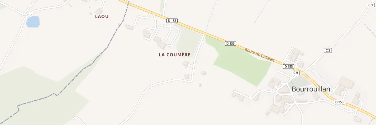 Plan du 234 Rte du Catalan à Bourrouillan
