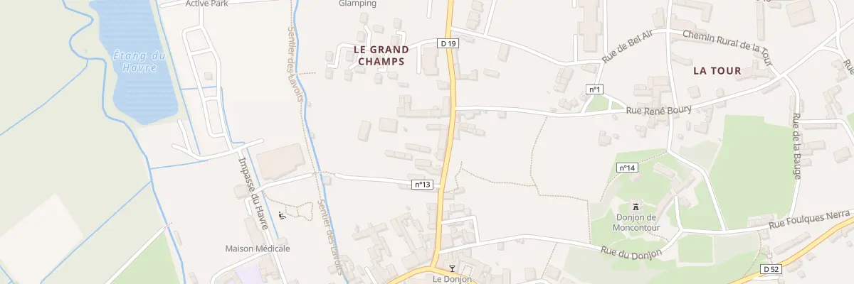 Plan du 11 Rue Porte aux Dames à Moncontour