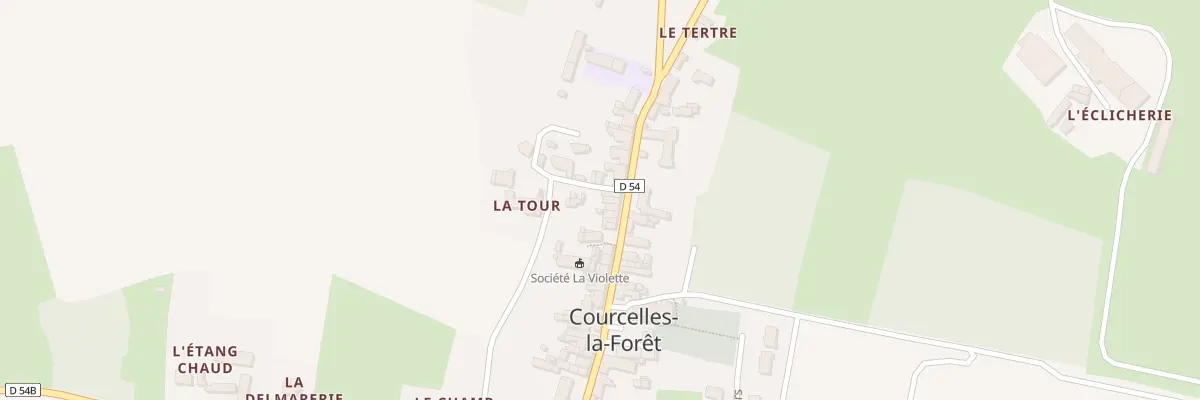 Plan du 39 Rue du Bourg Fleuri à Courcelles-la-Forêt
