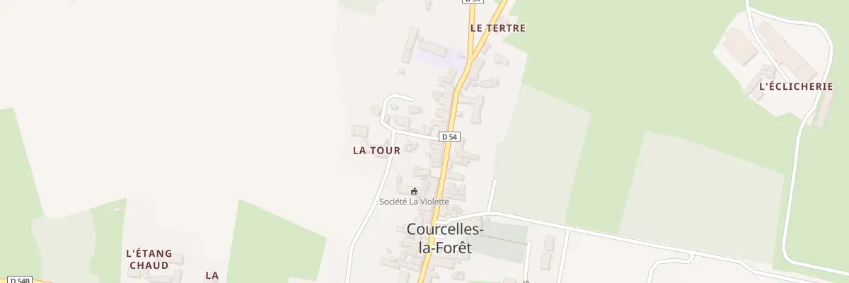 Plan du 41 Rue du Bourg Fleuri à Courcelles-la-Forêt