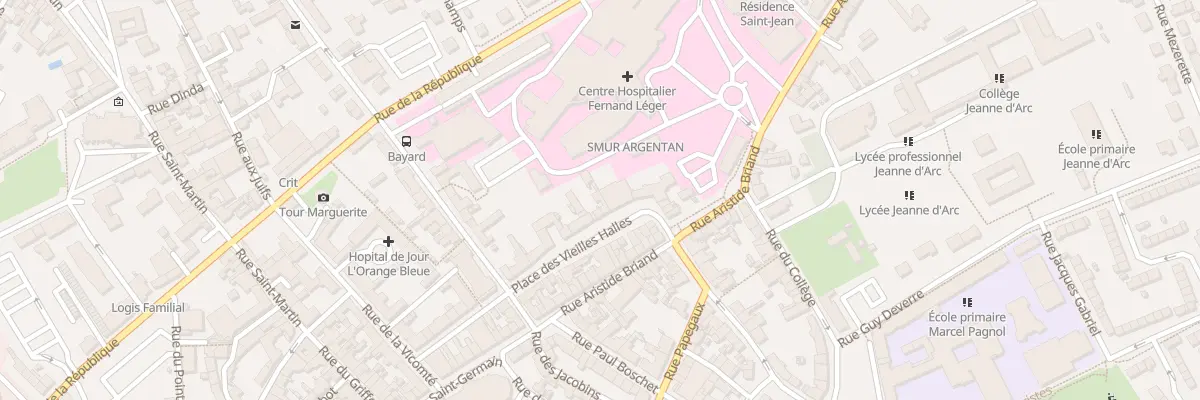 Plan du 13 Rue des Vieilles Halles à Argentan