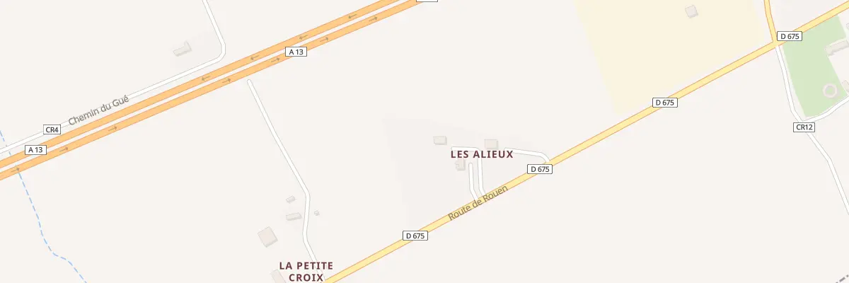 Plan du 1250 Rte de Rouen à Angerville