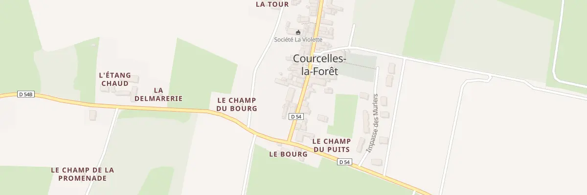 Plan du 5 Rue du Bourg Fleuri à Courcelles-la-Forêt