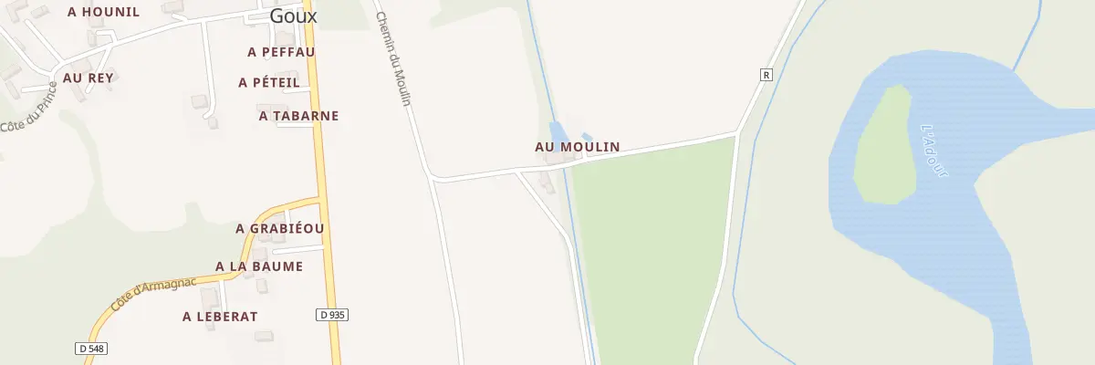 Plan du 5052 A Heram Las Doux à Goux
