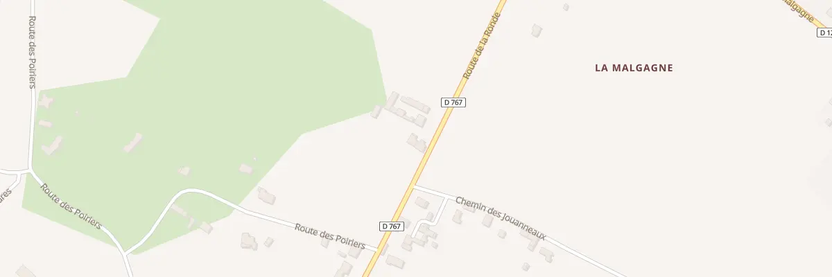 Plan du 38 Rte de la Ronde à Neuillé
