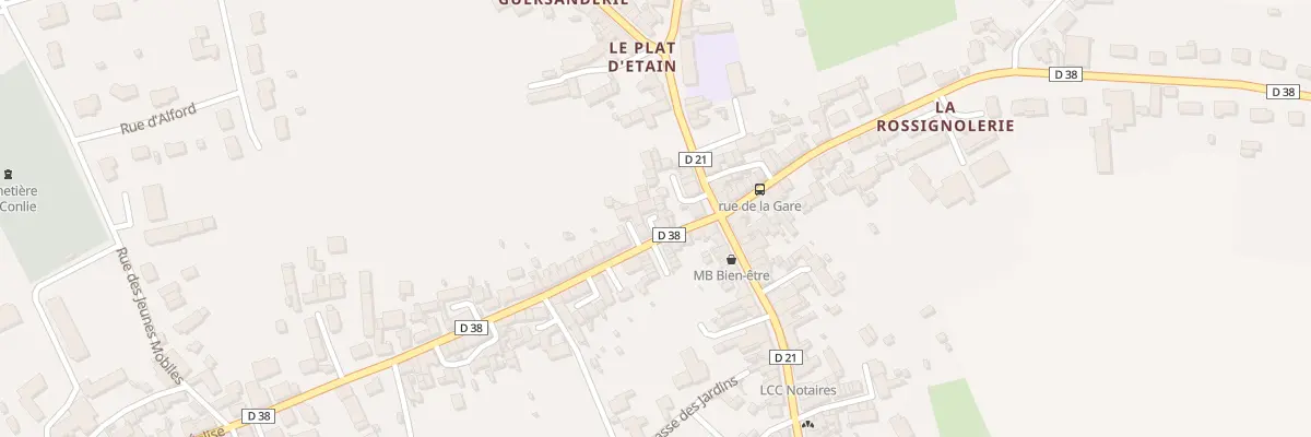 Plan du 2 Rue de L Eglise à Conlie