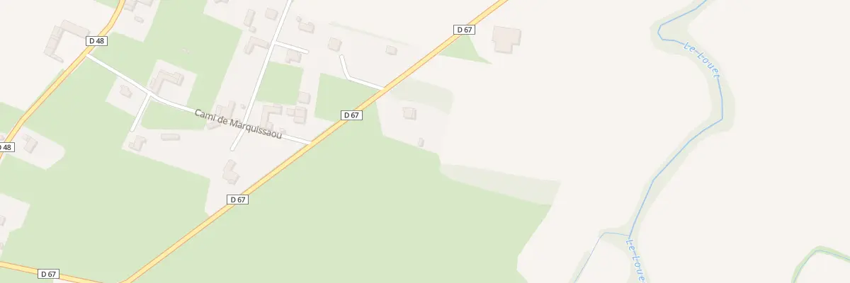 Plan du 36 Rte de la Gare à Lascazères