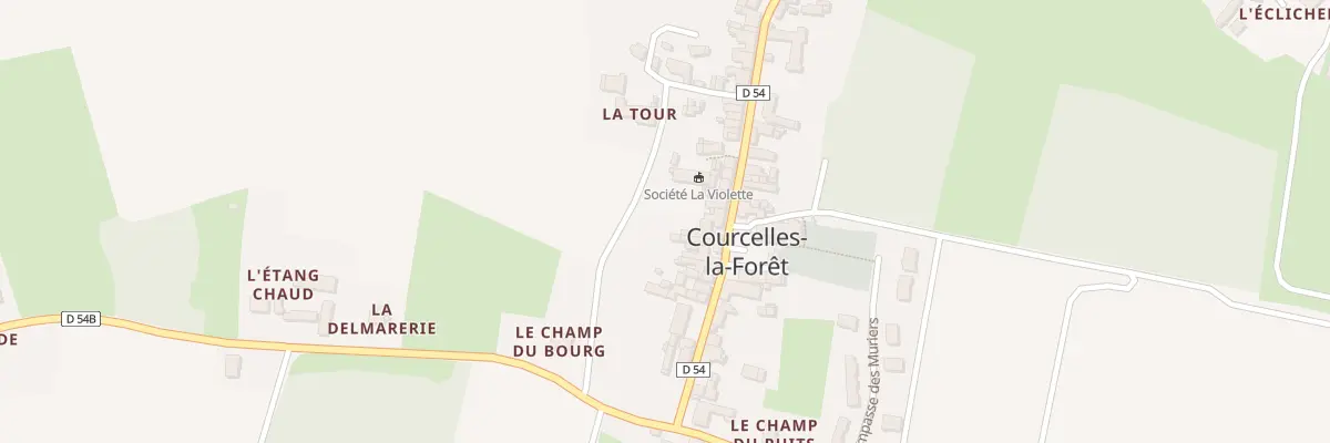 Plan du 17 Rue du Bourg Fleuri à Courcelles-la-Forêt