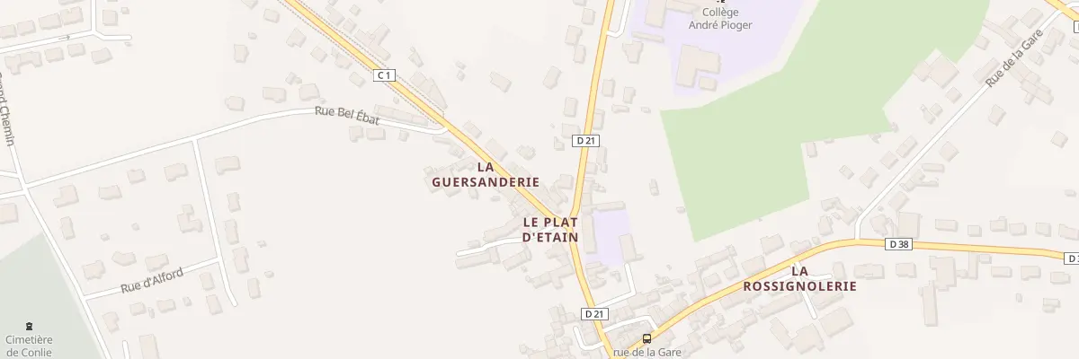 Plan du 32 Rue du Docteur Repin à Conlie