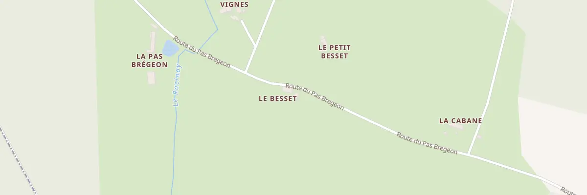 Plan du 1949 Rte du Pas Bregeon à Mouliherne
