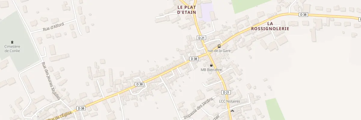 Plan du 8 Rue de L Eglise à Conlie