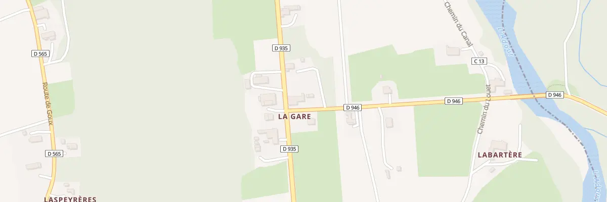 Plan du 1 Rte de Plaisance à Castelnau-Rivière-Basse