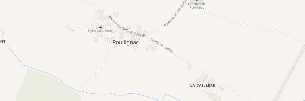 Plan du 2 Che de Caillère à Poullignac
