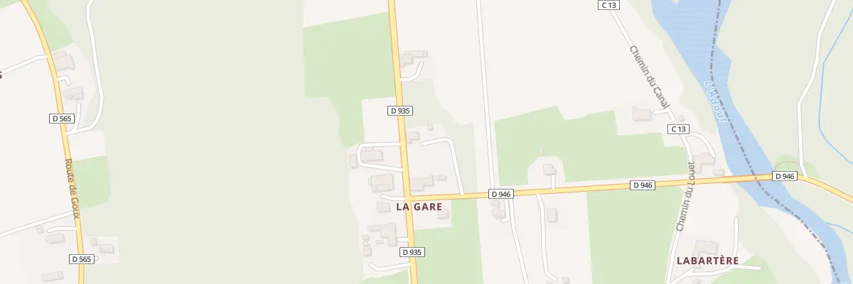 Plan du 5261 La Gare à Castelnau-Rivière-Basse
