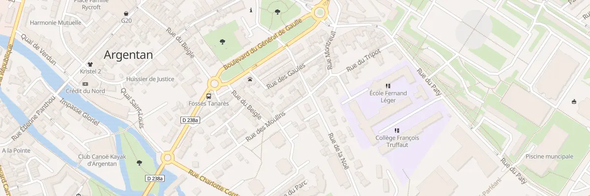 Plan du 21 Rue des Moulins à Argentan