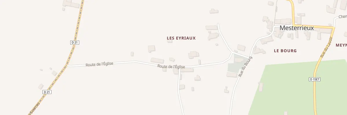 Plan du 8 Les Eyriaux à Mesterrieux