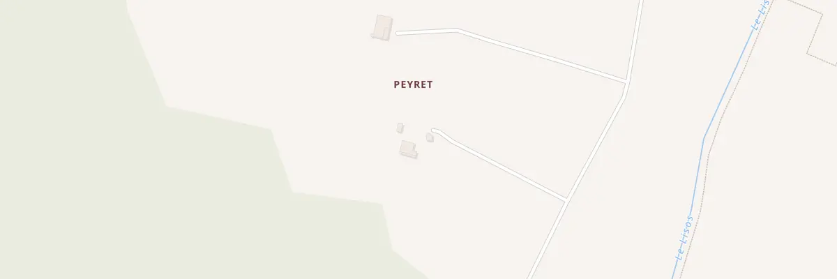 Plan du 66 A Peyret à Sigalens