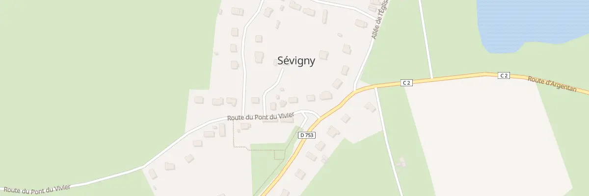 Plan du 4 Rte du Pont du Vivier à Sévigny