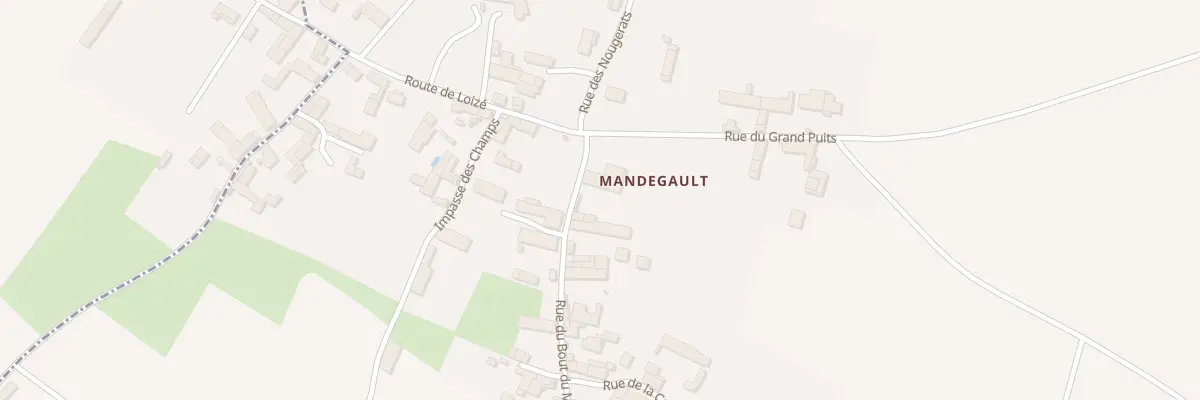 Plan du 5229 Rue du Bout du Mur Mandegault à Melleran