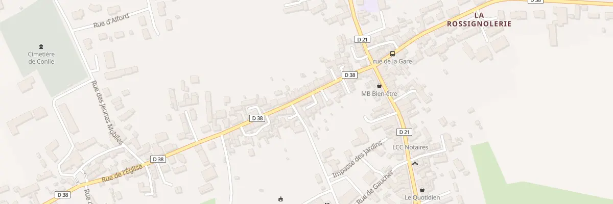 Plan du 17 Rue de L Eglise à Conlie