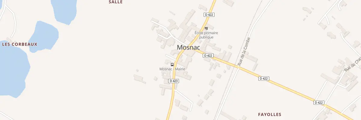 Plan du 1 Rue de la Mairie à Mosnac-Saint-Simeux