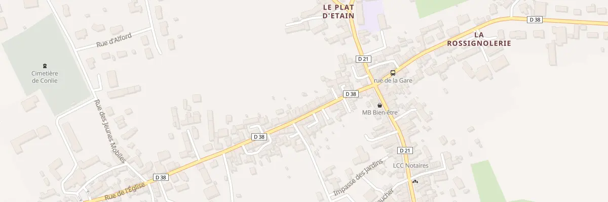 Plan du 18 Rue de L Eglise à Conlie
