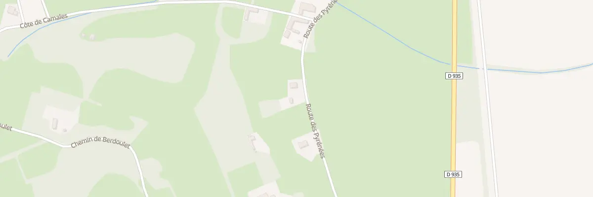 Plan du 41 Rte des Pyrénées à Soublecause