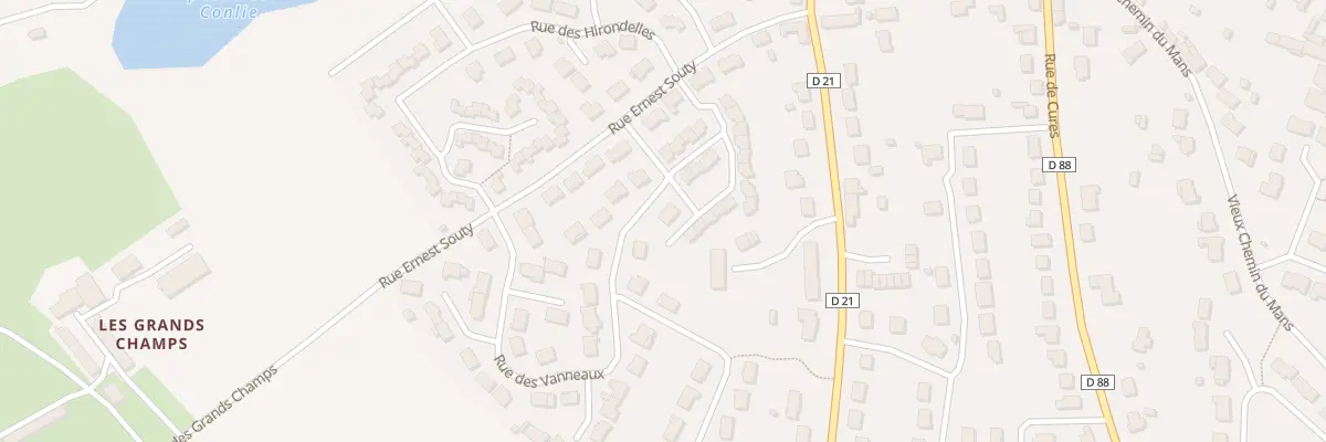 Plan du 13 Rue des Vanneaux à Conlie