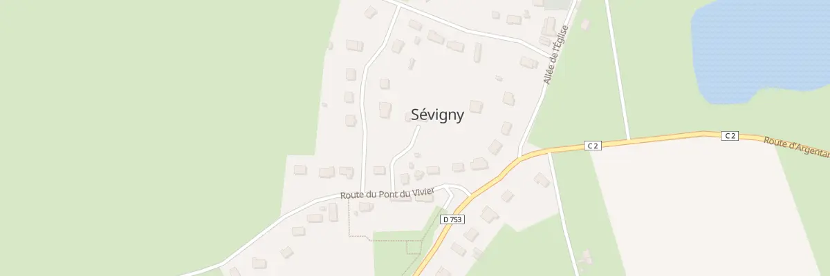 Plan du 10 Rte du Pont du Vivier à Sévigny