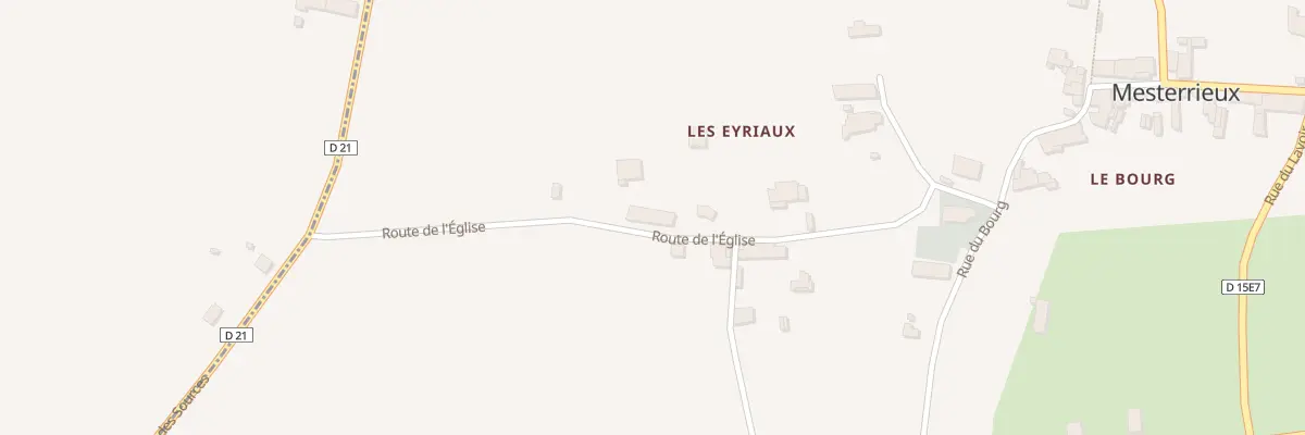 Plan du 6 Les Eyriaux à Mesterrieux