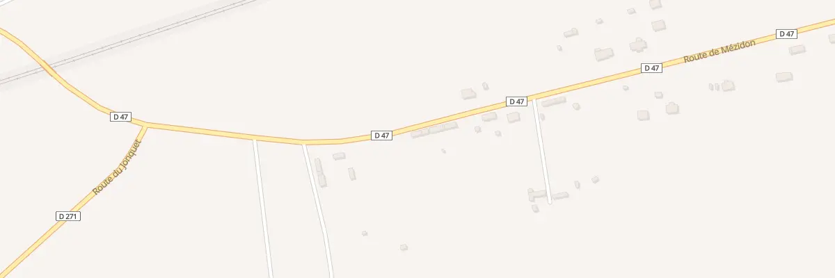 Plan du 7125 Rte de Mezidon -Mesnil Mauger- à Mézidon Vallée d’Auge