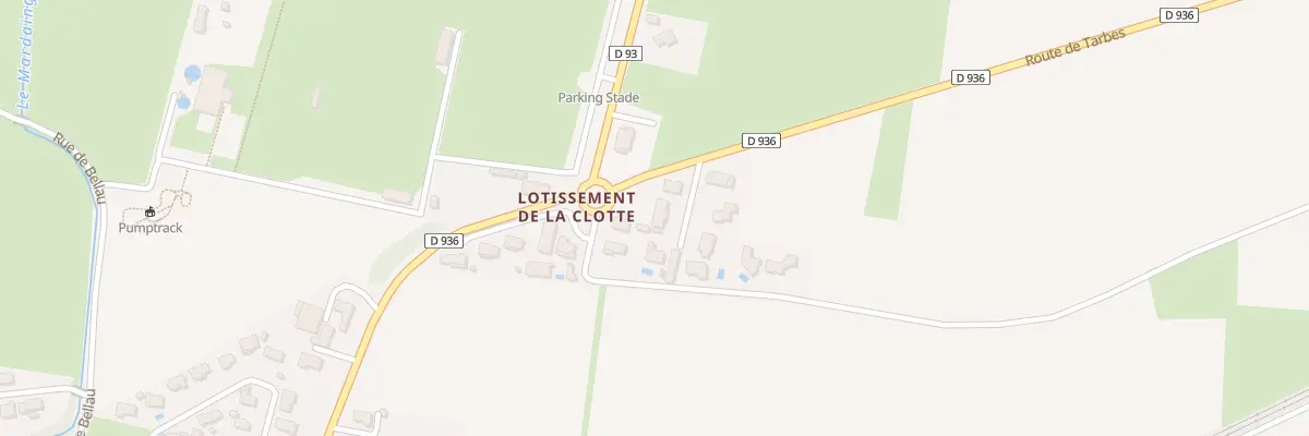 Plan du 5220 Rte de Tarbes à Ossun