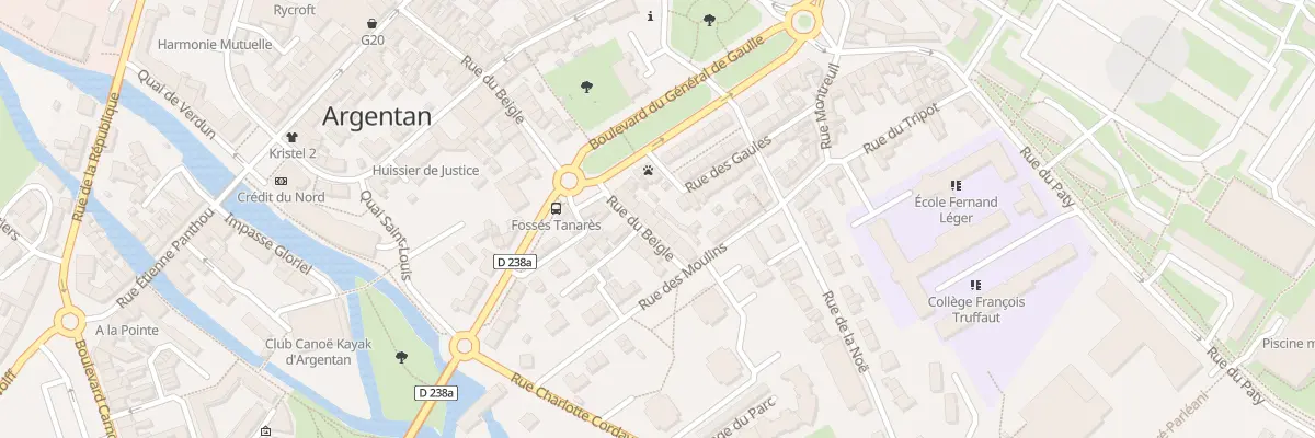 Plan du 8 Rue du Beigle à Argentan