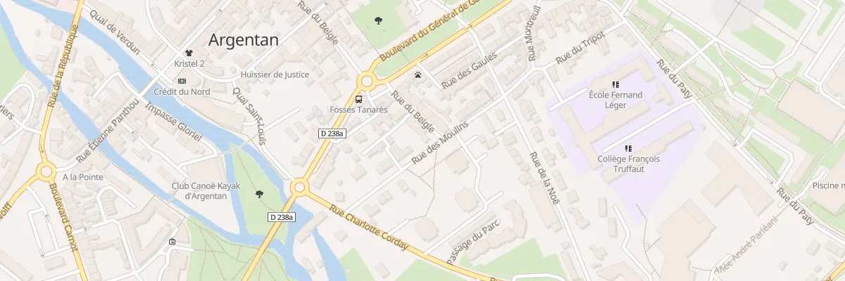 Plan du 7B Rue des Moulins à Argentan
