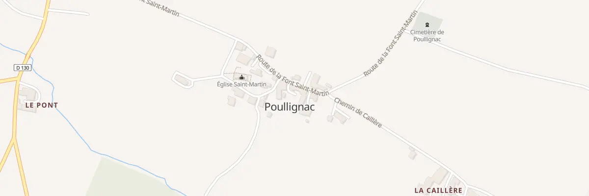Plan du 5003 Le Bourg à Poullignac