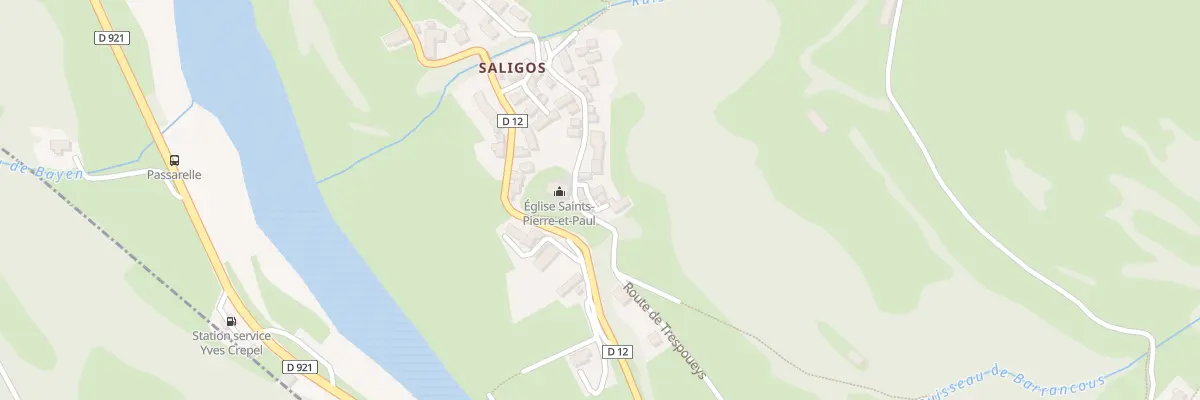 Plan du 7 Imp de Midaous à Saligos