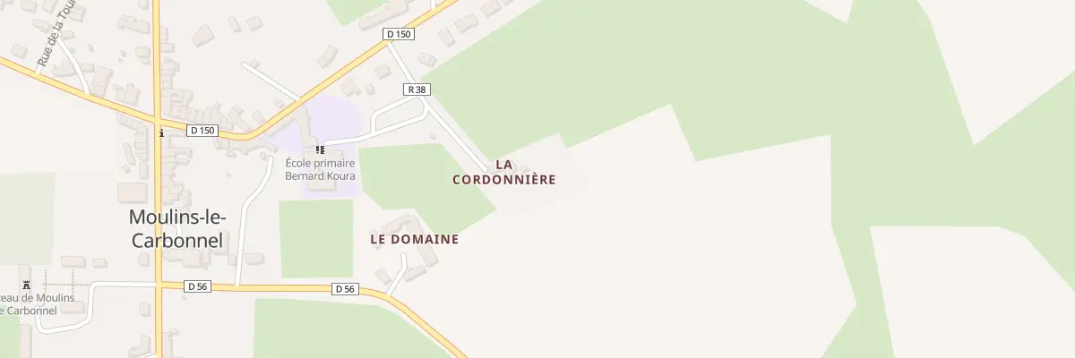 Plan du 5232 Che de la Cordonniere à Moulins-le-Carbonnel