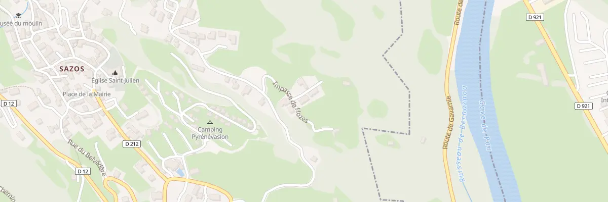 Plan du 5040 Las Grabes à Sazos