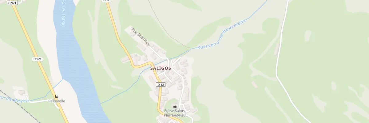 Plan du 4 Imp du Salidé à Saligos